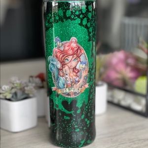 Stainless steel bad princess skinny tumbler